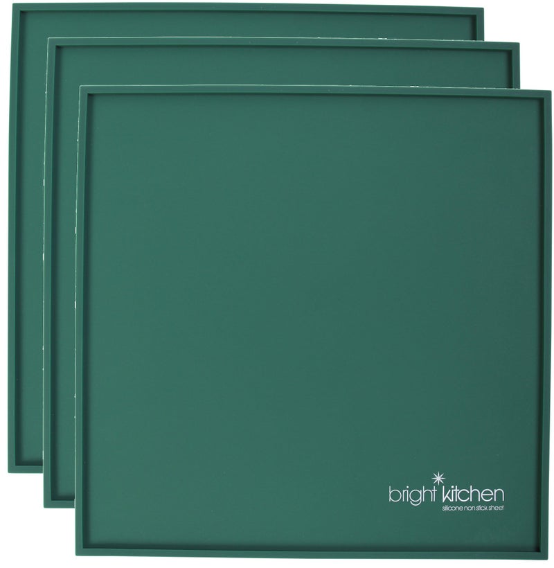 Bright Kitchen 3 Edge Sheets + 1 Triangle Mold + 1 Circle Mold - 14" x 14" Silicone Sheets for Excalibur Dehydrator Bright Kitchen Re-Usable Non-Stick Mat (3 Edge + 1 Triangle + 1 Circle) - Image 2